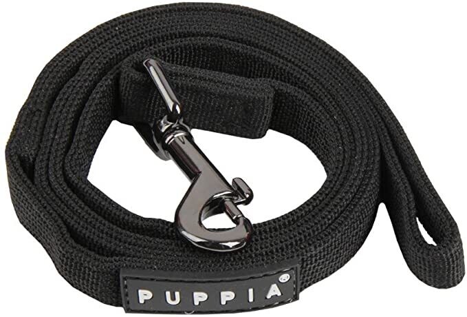 Puppia Two Toned Lead - Black, SMALL