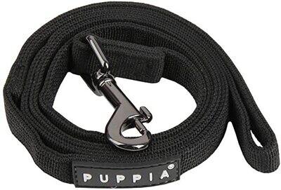 Puppia Two Toned Lead - Black, MEDIUM