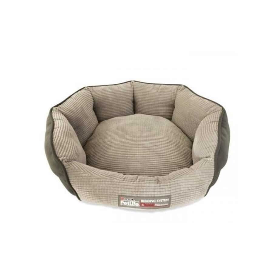 Petlife Odour Resistant Dog Cuddle Bed Grey Small/Medium