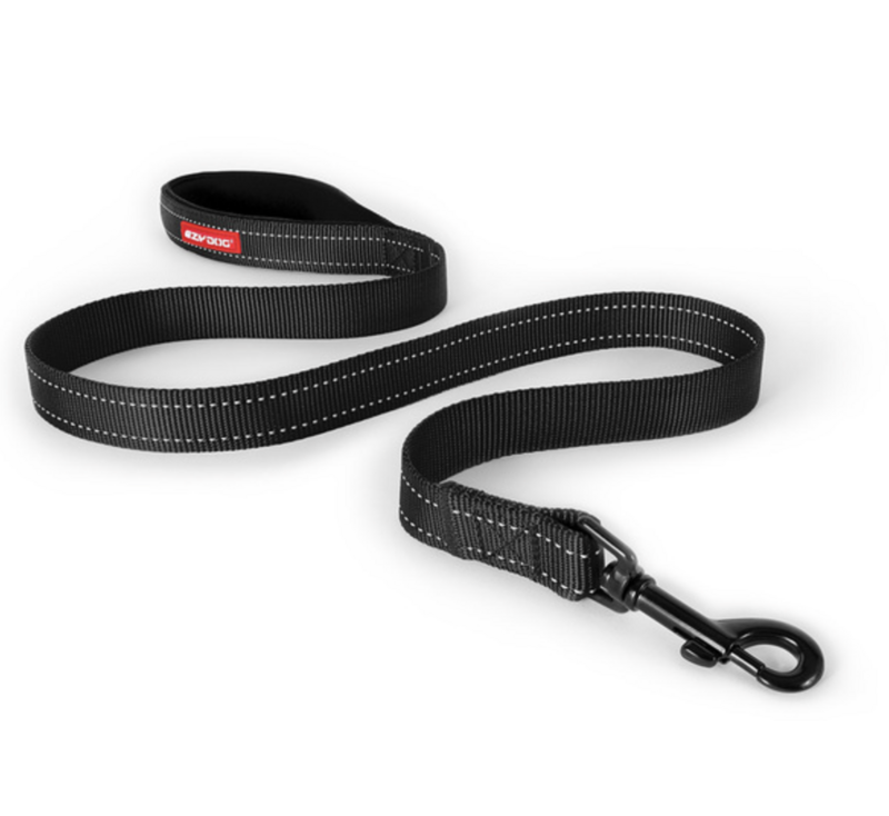 EzyDog Lead - Essential Leash, Black 48&quot; inch 120cm