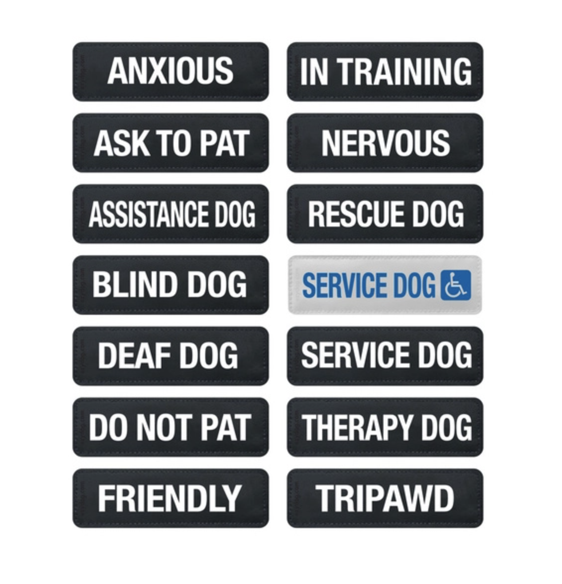 EzyDog Harness Patches - Side Labels for Harnesses