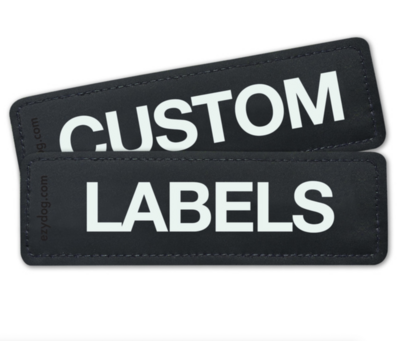 EzyDog Harness Patches - Customisable Labels