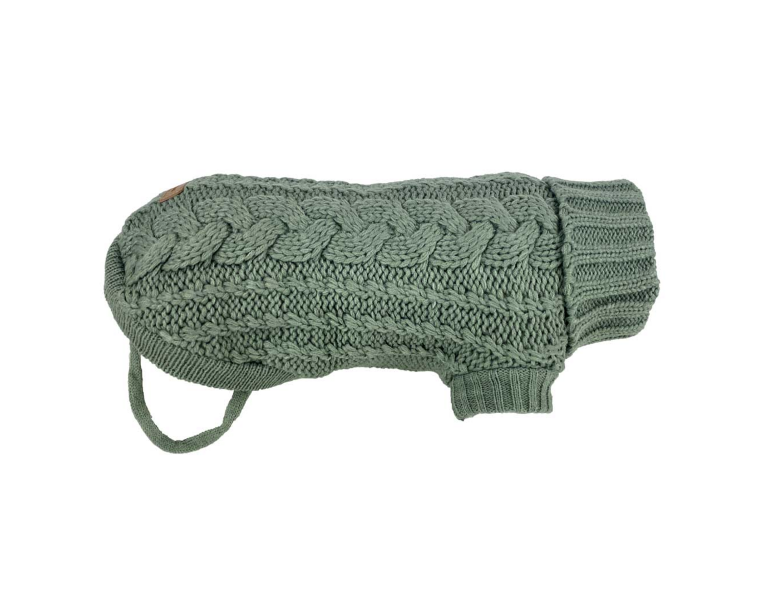 Huskimo French knit dog jumper - Eucalyptus 27cm