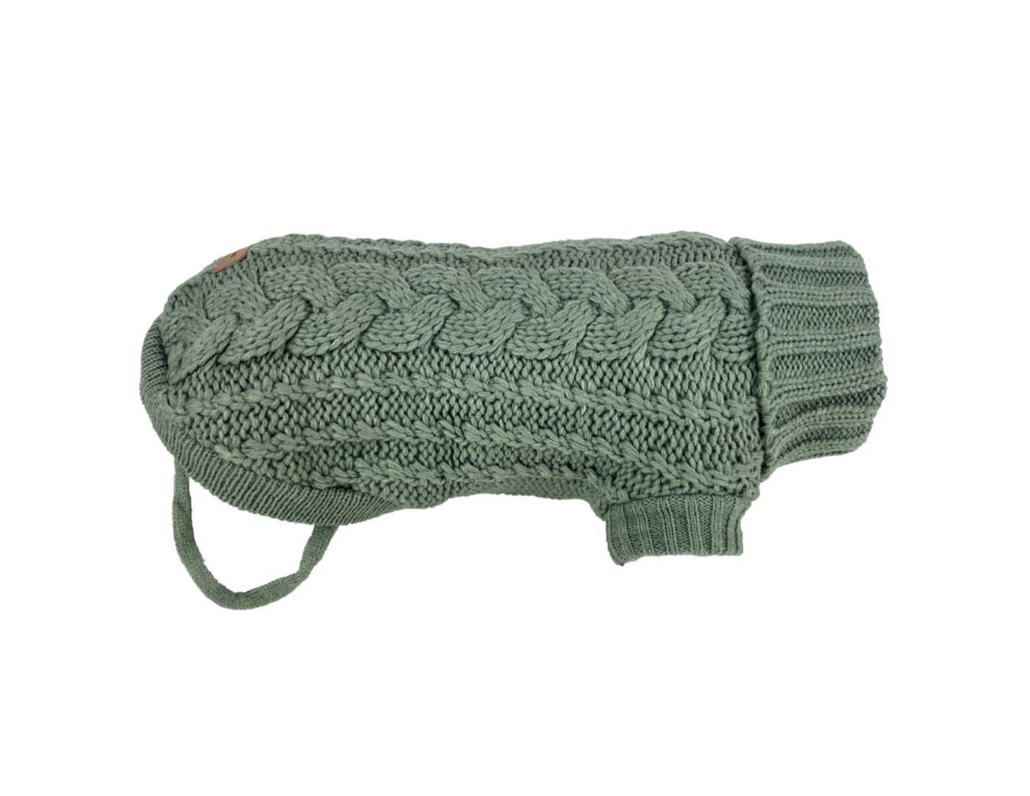 Huskimo French knit dog jumper - Eucalyptus 67cm