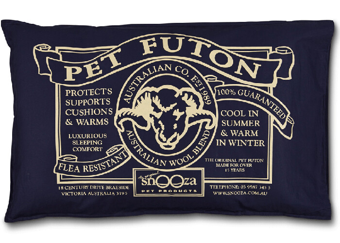 Snooza Organic Pet Futon - Navy - MIGHTY