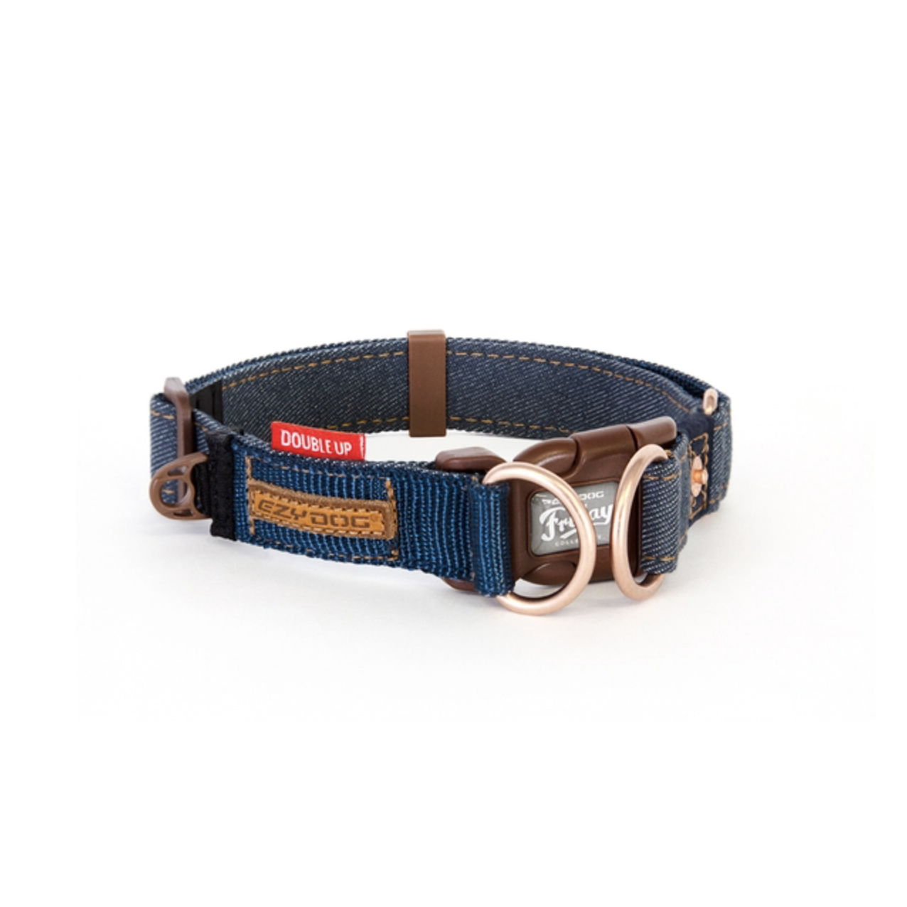 EzyDog Double Up Collar - Denim. X-LARGE