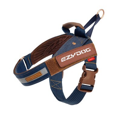 EzyDog Harness - Express EP Harness, Denim. X-Small,