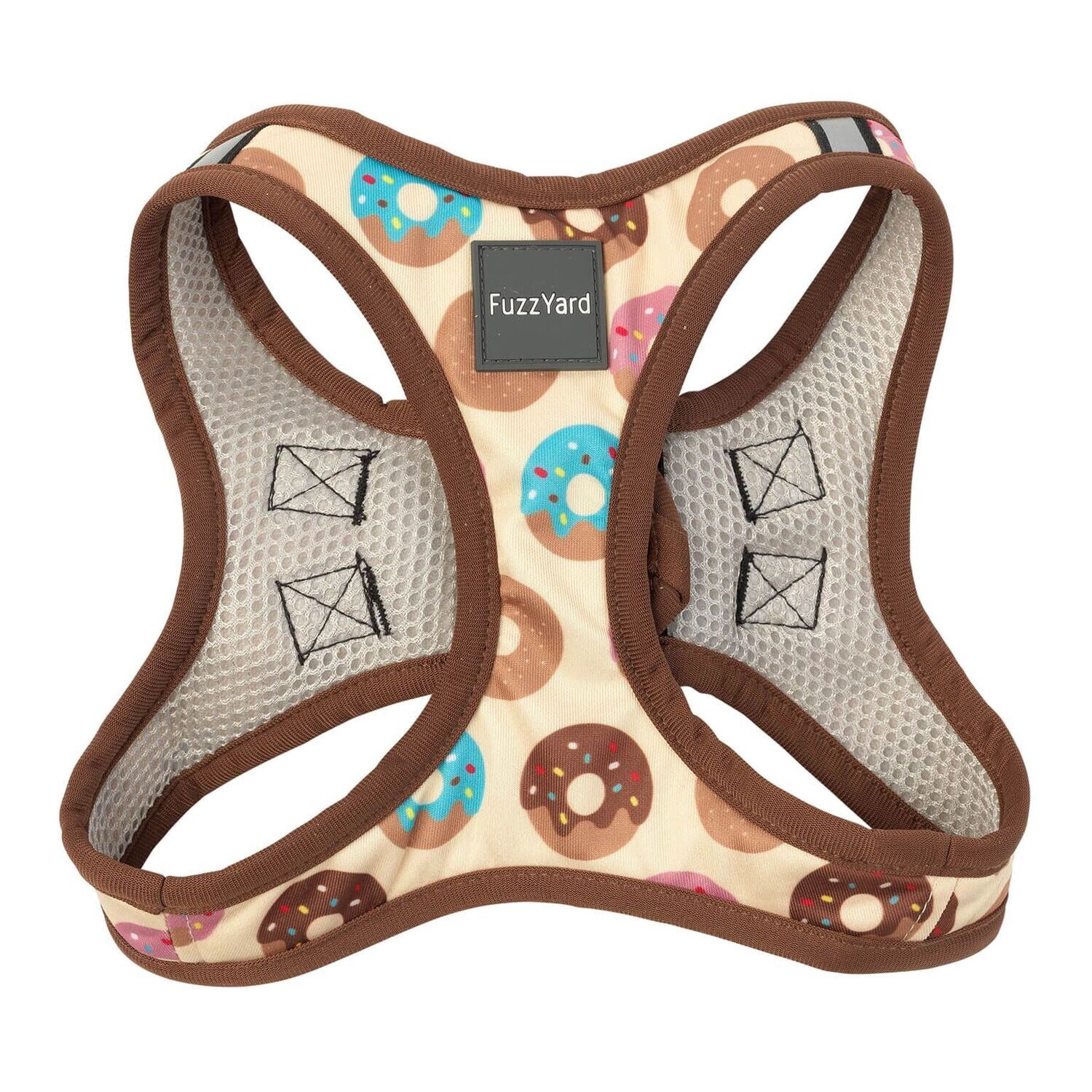 FuzzYard Step In Harness Go Nuts for Donuts Step-In Harness MEDIUM