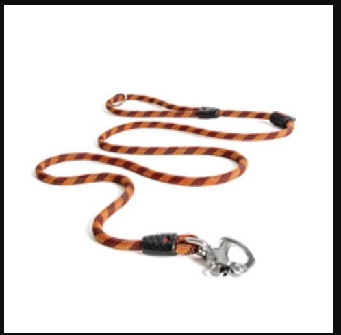 EzyDog Lead - Marine  Lite 6mm Rope Leash   - Quick Release Leash 170 cm - ORANGE