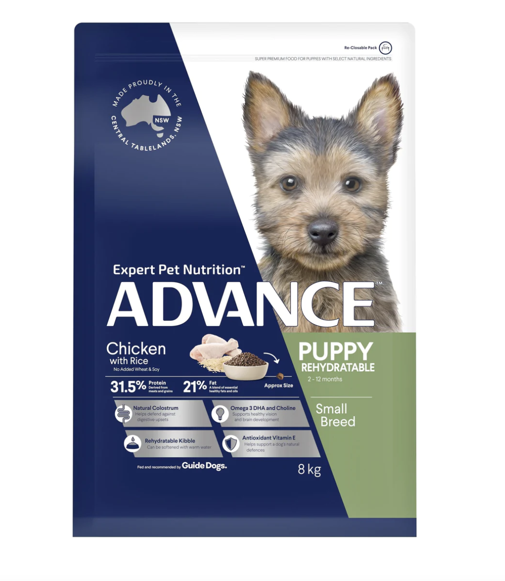 ADVANCE Puppy Small Breed Chicken with Rice Dry Dog Food 8kg