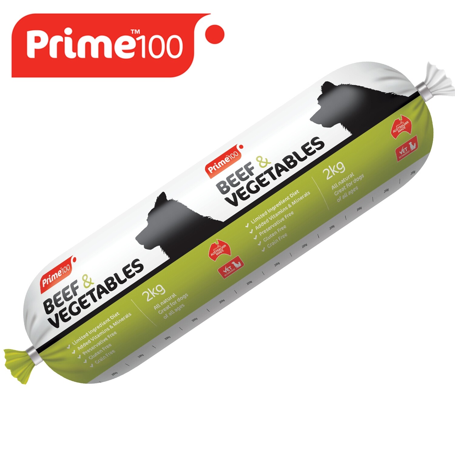 Prime 100 Beef and Vegetables, 2 Kgs.