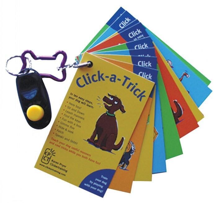 Karen Pryor CLICK-A-TRICK (CARDS w/CLICKER)