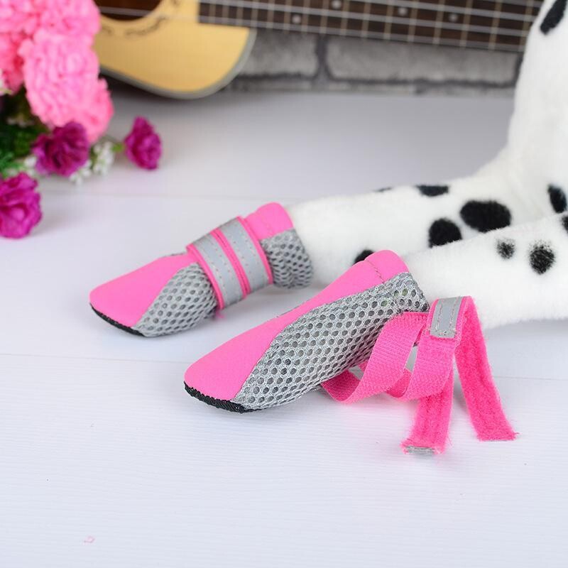 ZEEZ® DOG FASHION MESH BOOTS Pink Medium 4.5x3.6cm