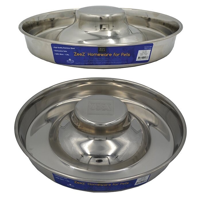 ZEEZ® STAINLESS STEEL PUPPY SAUCER - 39cm / 3.5L