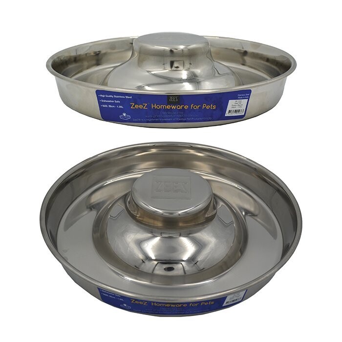 ZEEZ® STAINLESS STEEL PUPPY SAUCER - 28cm / 1.35L