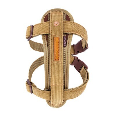 EzyDog Harness - Chest Plate Harness, Corduroy. MEDIUM