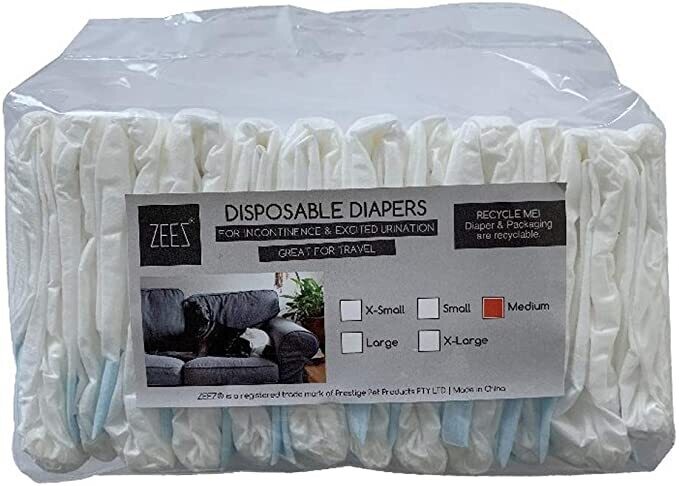 Zeez Disposable Dog Diapers MEDIUM