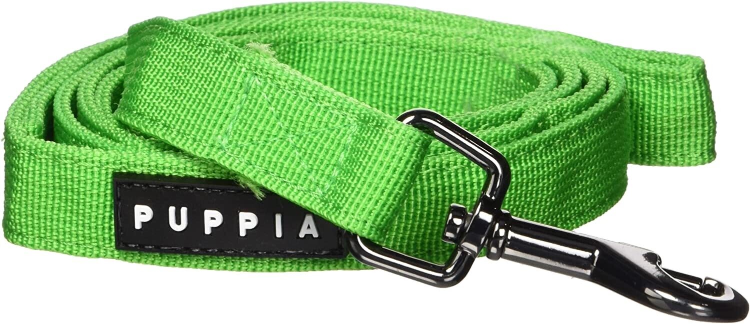 Puppia Two Toned Lead - Green, MEDIUM