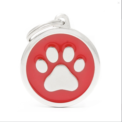 My Family Classic Red Circle with Paw