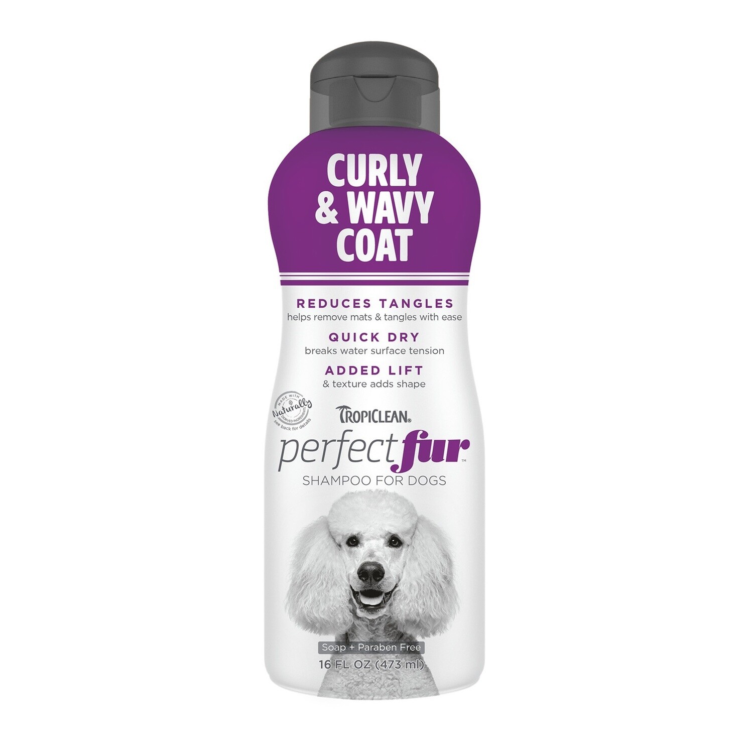 Tropiclean Perfect Fur Curly And Wavy Coat Shampoo For Dogs 473ml