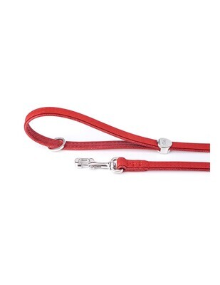 MyFamily Bilbao Dog Leash in Fine Crafted Red Leatherette
