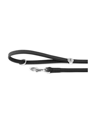 MyFamily Dog Leash in Fine Crafted Black Leatherette