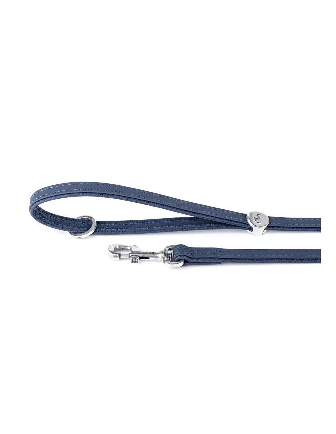 MyFamily Bilbao Dog Leash in Fine Crafted Blue Leatherette