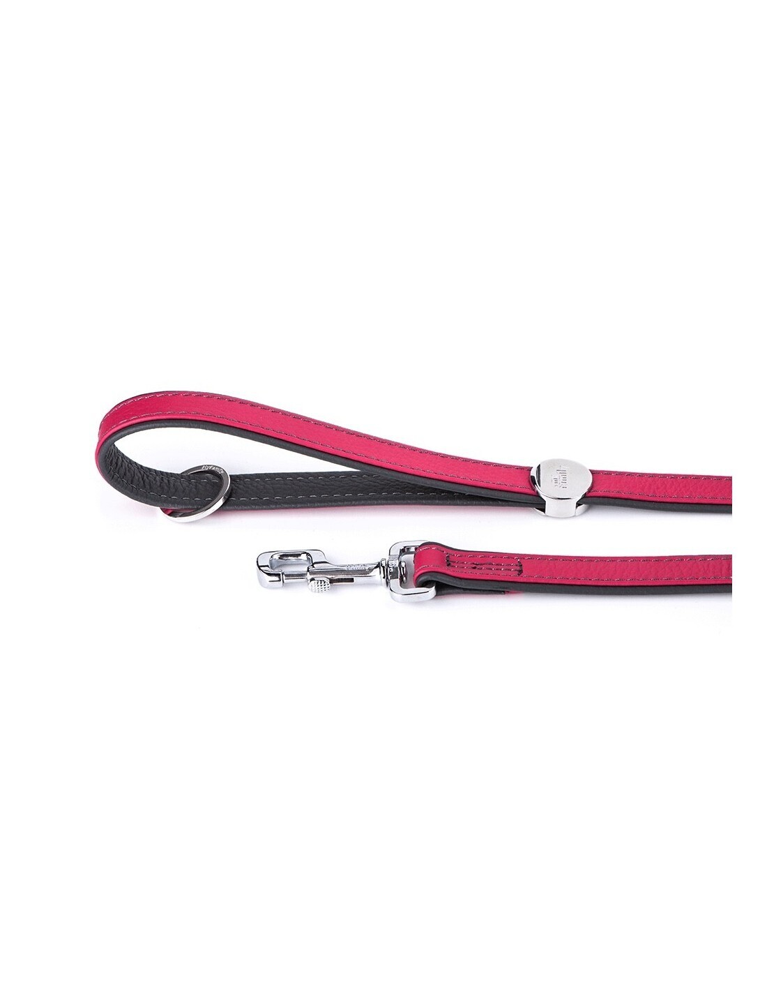 MyFamily Firenze Dog Leash in Genuine Italian Fuchsia Leather