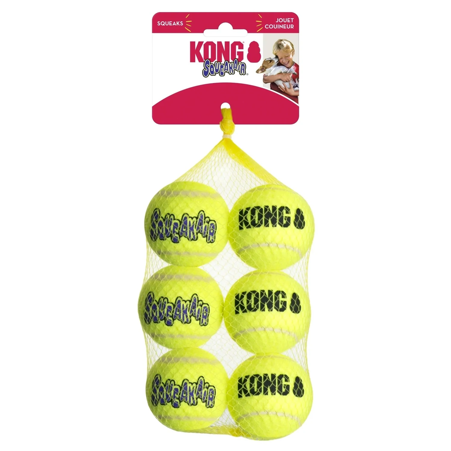 KONG SqueakAir Ball MED [6 pack]