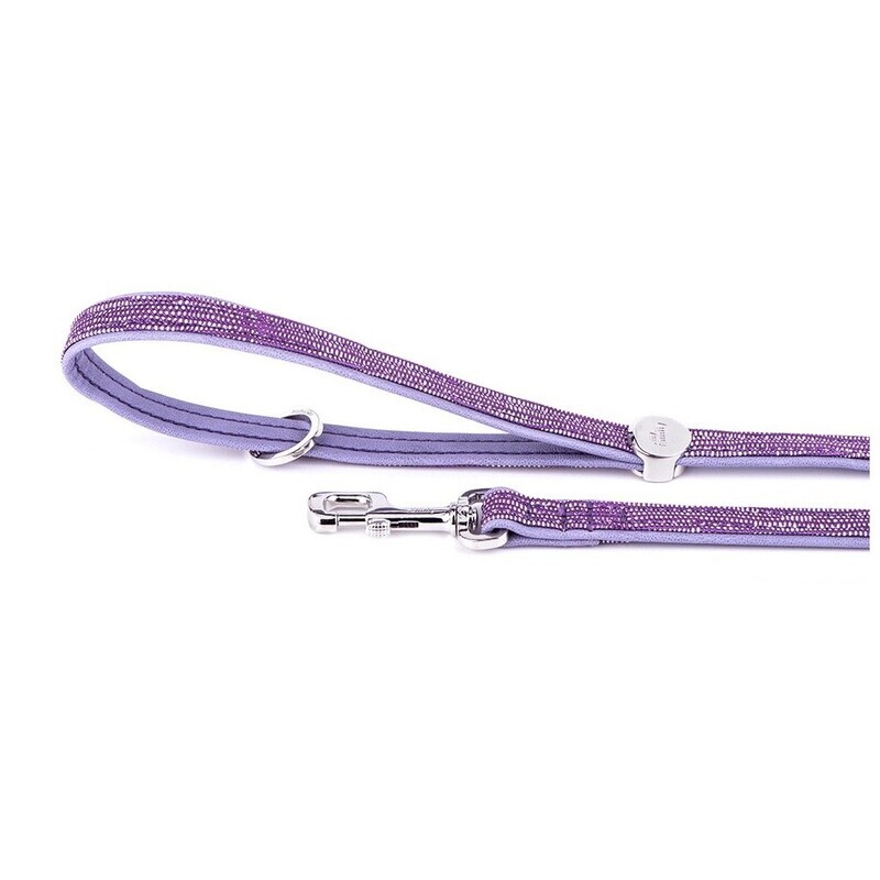 MyFamily Saint Tropez Leash in Fine Crafted Lilac Leatherette