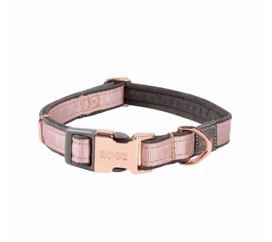 Rogz Small Dogz Urban Classic Collar - Pink Blush MEDIUM