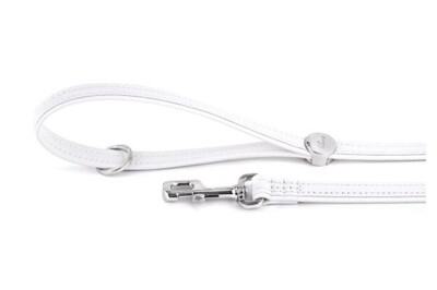 MyFamily Saint Tropez Leash in Fine Crafted White Leatherette