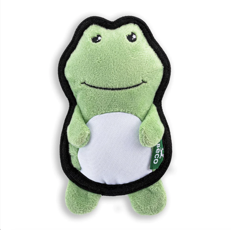 Beco Rough &amp; Tough Recycled Dog Toy - Frog SM