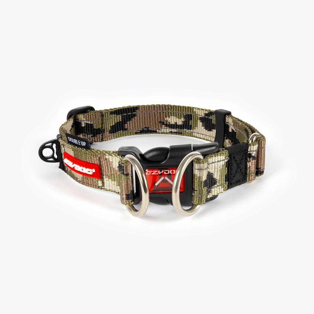 EzyDog Collar - Double Up Collar - Camo MEDIUM