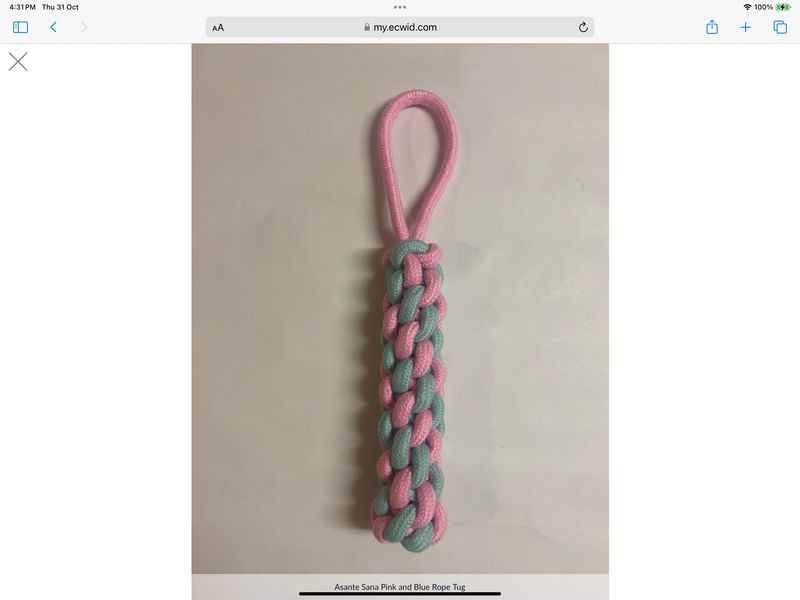 Asante Sana TOYS -  Pink &amp; Blue CHUNKY Tug