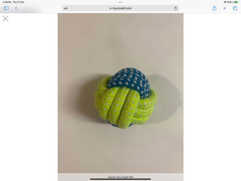 Asante Sana TOYS - Single Ball in Green &amp; Blue SM