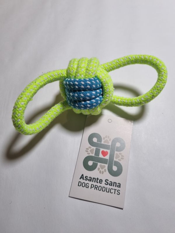 Asante Sana TOYS  - Double sided loop Ball in Green &amp; Blue