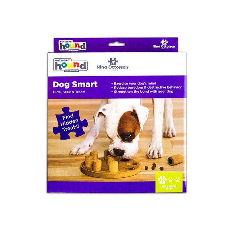 Dog Smart - Hide, Seek &amp; Treat - Level 1 by Nina Ottosson - Brown