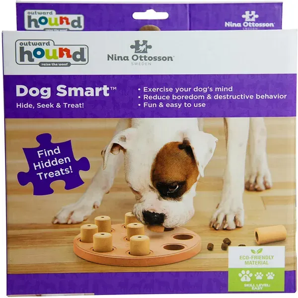 Dog Smart - Hide, Seek &amp; Treat - Level 1 by Nina Ottosson - Orange