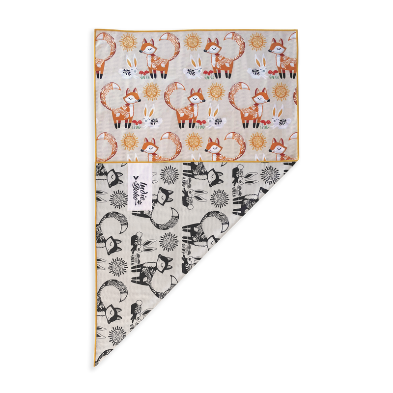 Indie Boho Designer Travel & Bath Towels - Foxy Tails Indie Boho Designer Travel & Bath Towels - Foxy Tails