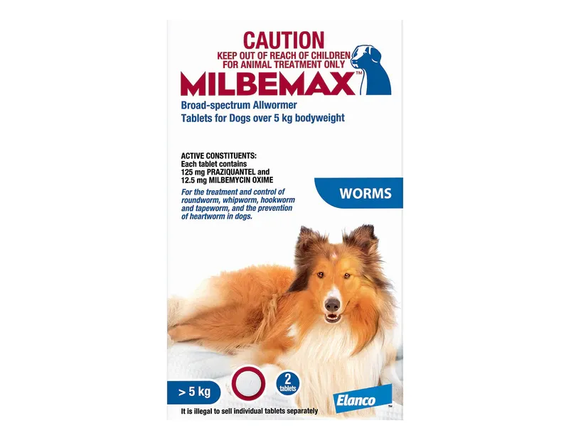 Milbemax AllWormer (2 tablets) &gt;5 kgs