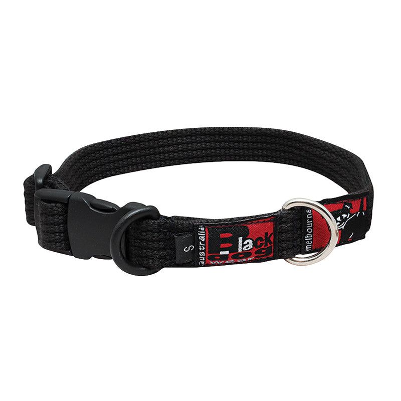 BlackDog Standard Collar - Stainless Steel - Adjustable BLACK MED