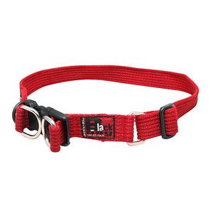 BlackDog Standard Collar Stainless Steel Extra Safety Double Rings RED XL