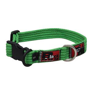 BlackDog Standard Collar - Stainless Steel - Adjustable GREEN MED