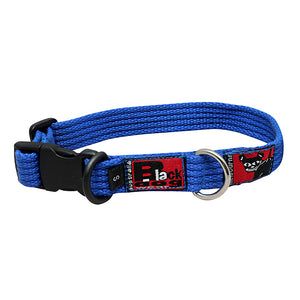BlackDog Standard Collar - Stainless Steel - Adjustable BLUE LG