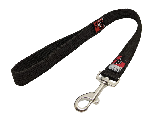 BlackDog Wear Strong Lead Short (0.5 metre) - Stainless Steel BLACK