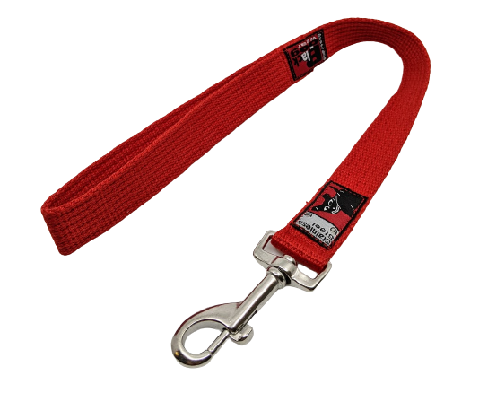 BlackDog Wear Strong Lead Short (0.5 metre) - Stainless Steel RED