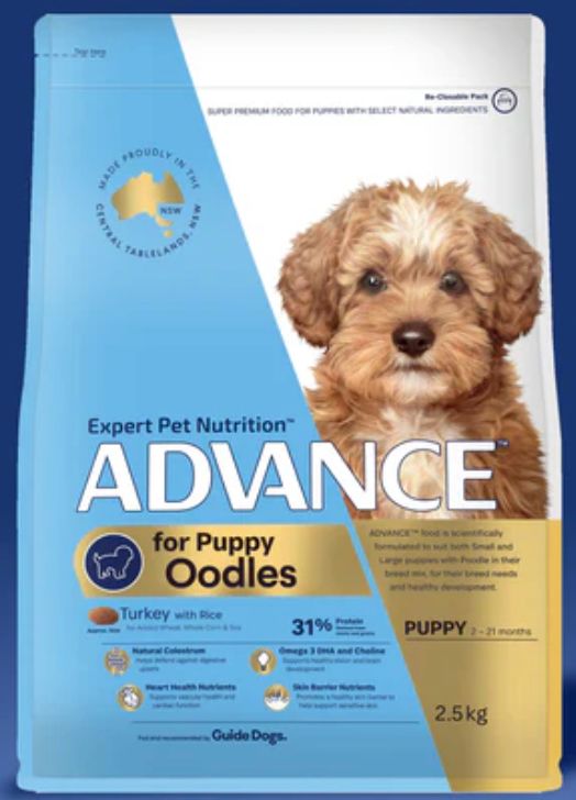 ADVANCE Puppy Oodles Turkey with Rice Dry Dog Food 13kg