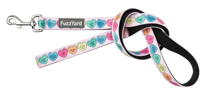 FuzzYard Candy Hearts - Dog lead SMALL