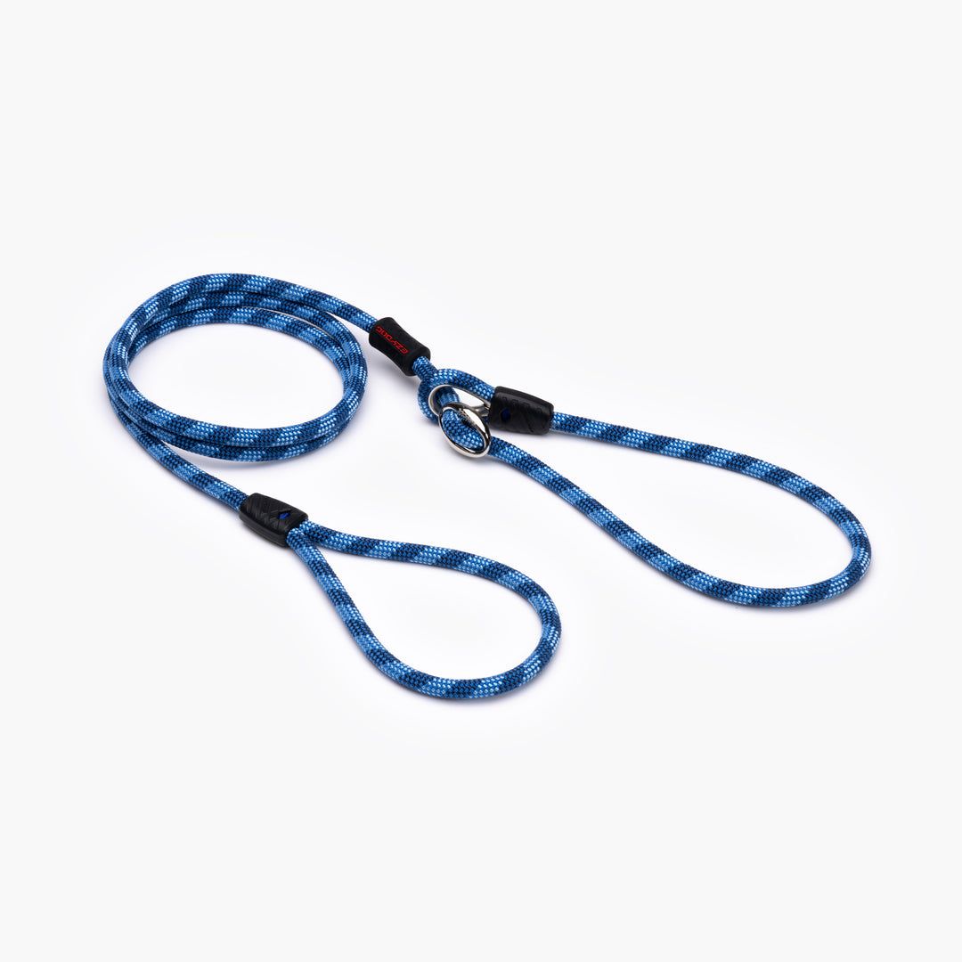 EzyDog Lead - Collar Leash Combo  - High Quality Climbing Rope 170 cm - BLUE